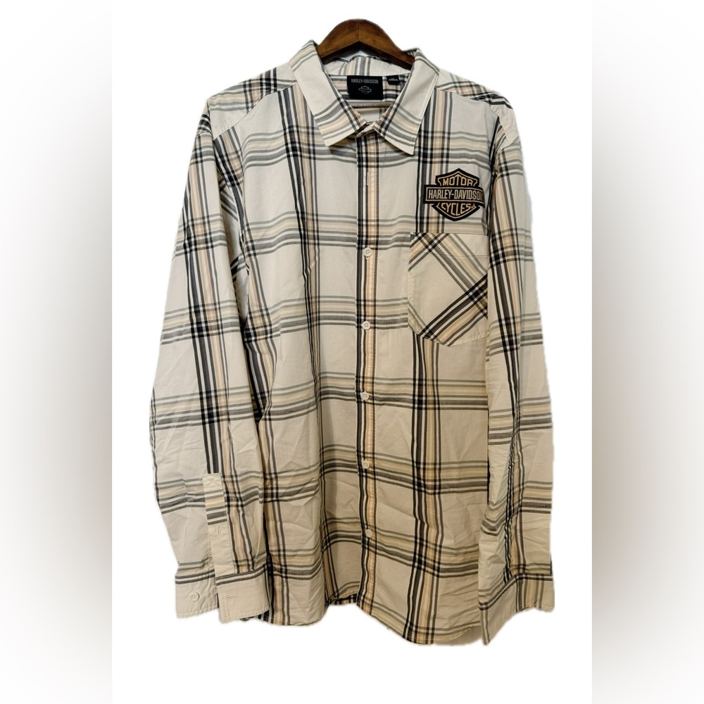 Harley Davidson Long Sleeve Button Down 3XL 29WX33L